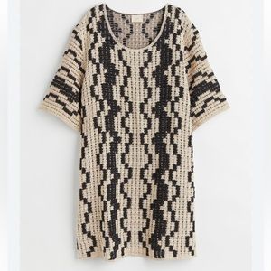 H&M Crochet Dress, Size XS